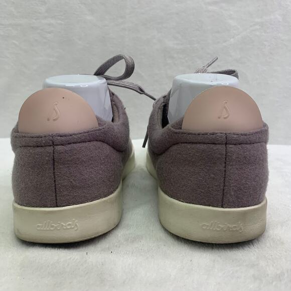 Allbirds M9 Wool Tree Piper Sneakers Hazy Mauve Blizzard Athletic Shoes Lace Up main image 5